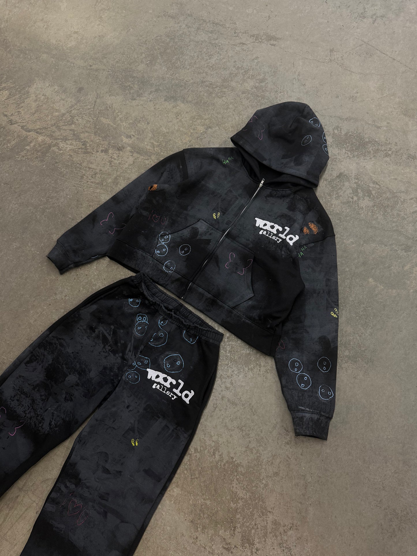 "Memories' Black Zip Up